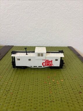 Diet Coke White Caboose Train Car HO